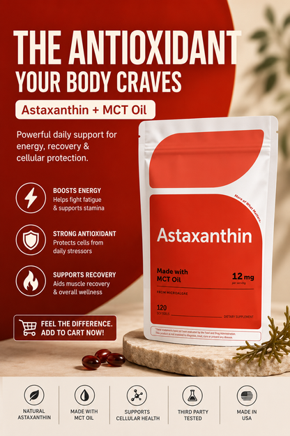 Astaxanthin  | 12mg | 120 Softgels