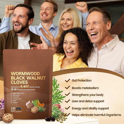 Wormwood Black Walnut Clove Capsules