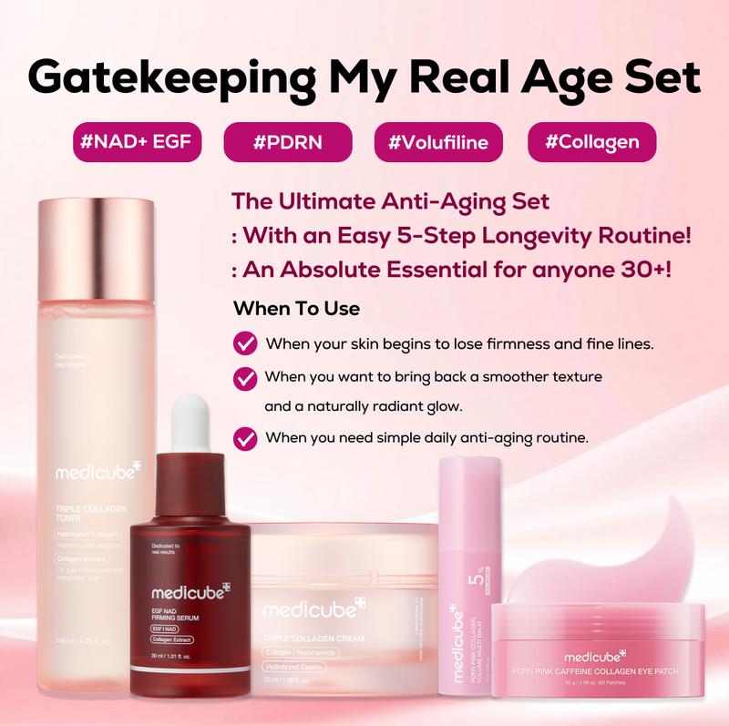 5-Piece Collagen Peptide & Hydration Glow Routine Set