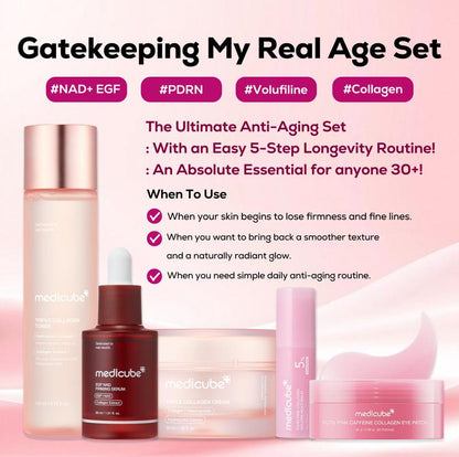 5-Piece Collagen Peptide & Hydration Glow Routine Set