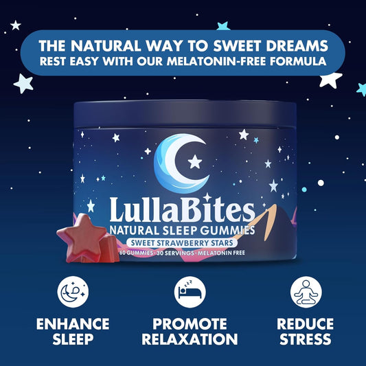 LullaBites Natural – Sweet Strawberry Flavor | 60 ct