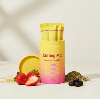 Strawberry Açaí Botanical Drink Mix – Berberine & Yerba Mate Blend | 30 Daily Sticks
