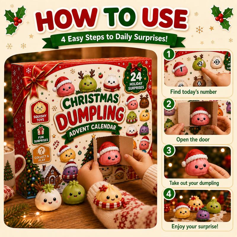 2026 Christmas Squishy Advent Calendar Gift Set - Squishies Box Sets