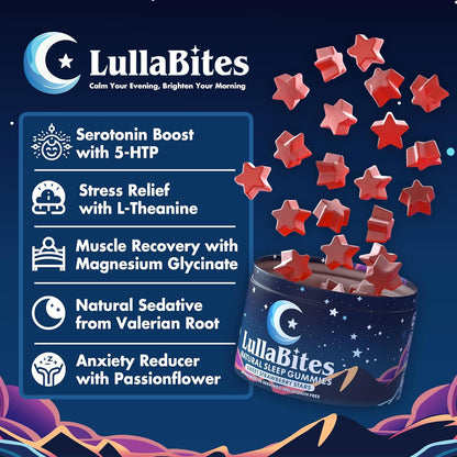 LullaBites Natural – Sweet Strawberry Flavor | 60 ct