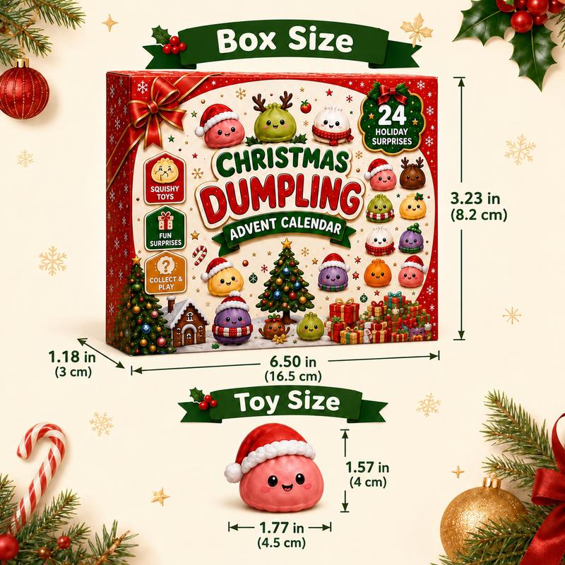 2026 Christmas Squishy Advent Calendar Gift Set - Squishies Box Sets