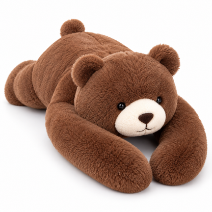 Teddy long-arm animal plush toy on a white background