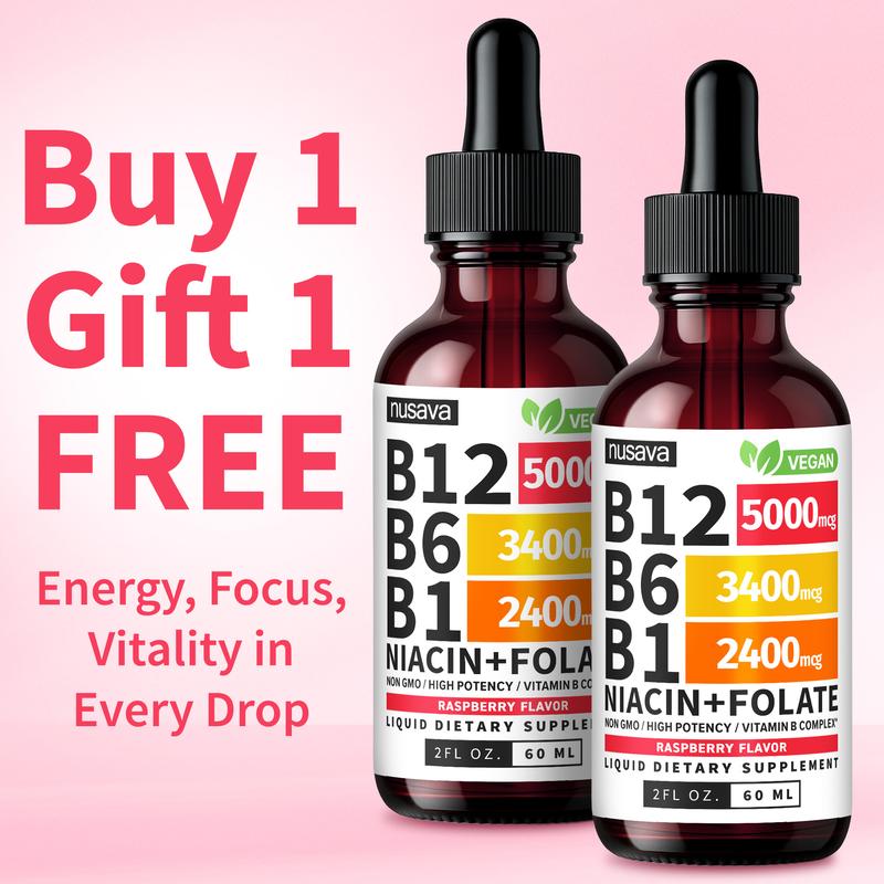 Liquid B-Complex | Raspberry Flavor | 2 Fl Oz (60mL)