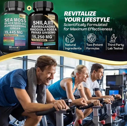 Sea Moss & Shilajit All-In-One Supplement Set
