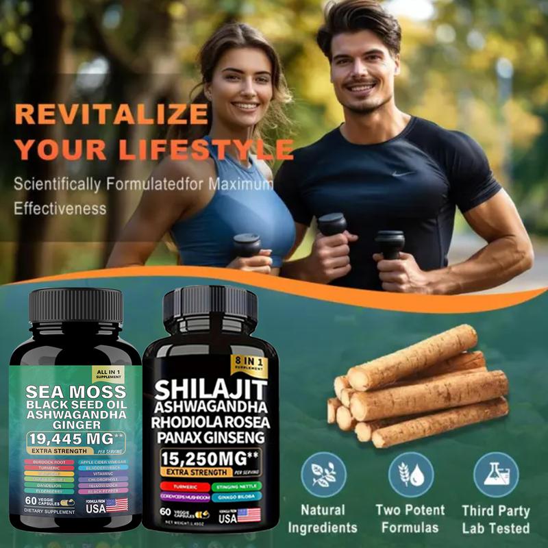 Sea Moss & Shilajit All-In-One Supplement Set