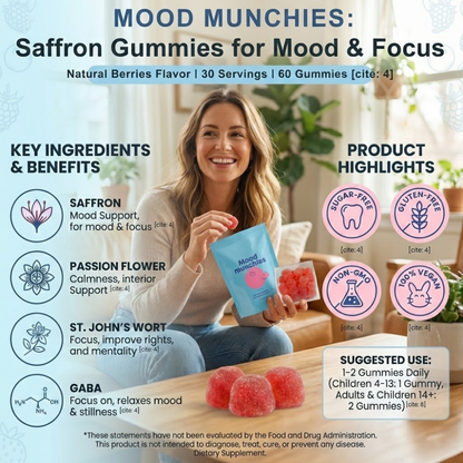 Mood Munchies | Natural Berry Flavor – 60 Count